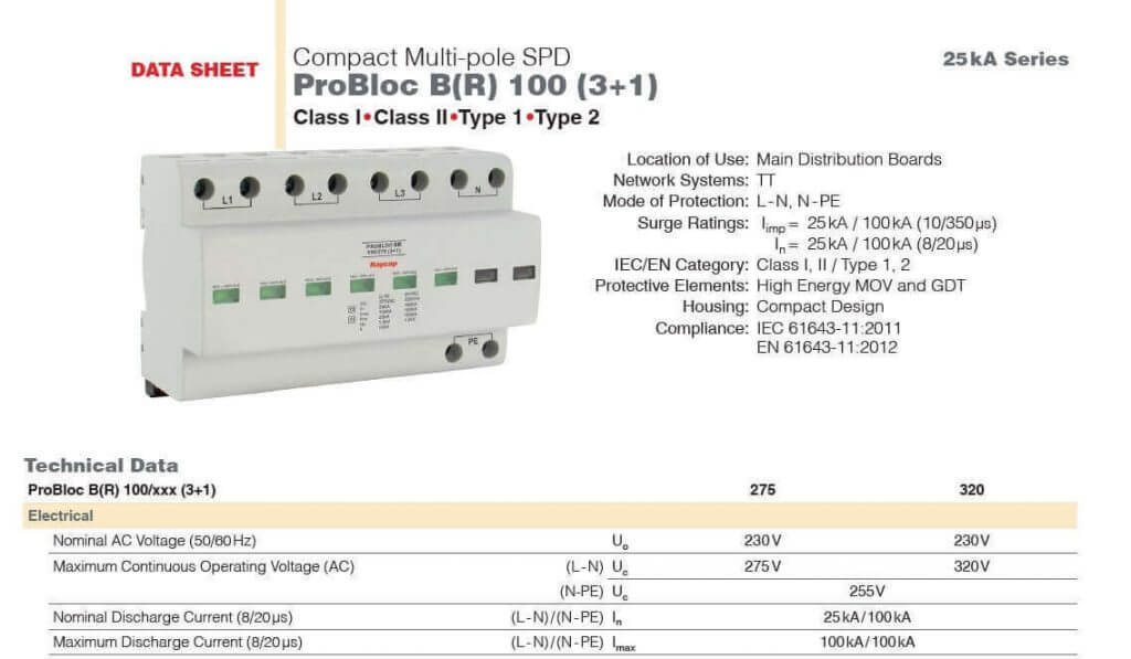 PROBLOC TİP 1+2 100KA lik ürün
