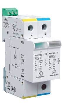 220 ENERJİ GİRİŞLERİNDE -RAYCAP TİP 1+2+3 PROTEC ASL 1P+N SERİSİ