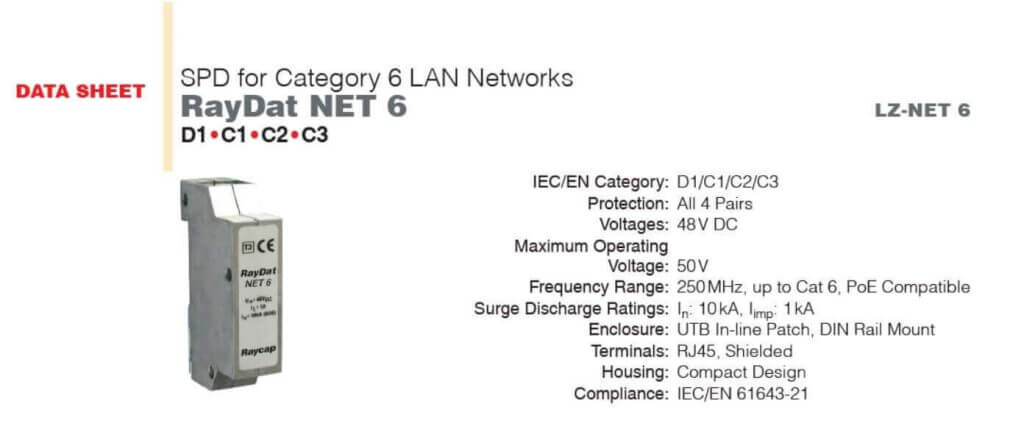 POE ,ETHERNET,RJ45 Hatlarında -RAYDAT NET 6